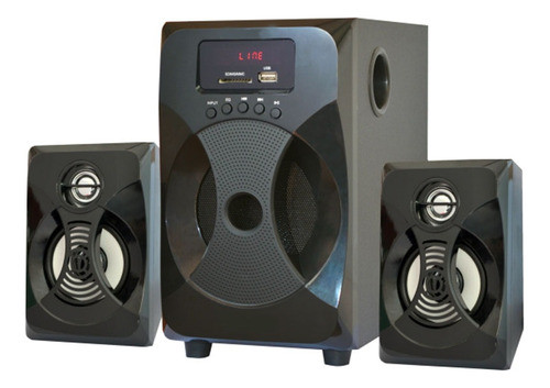 Home Theater 2.1 Sub Parlantes Para Pc Tv Con Fm Usb Bt Mod. 0