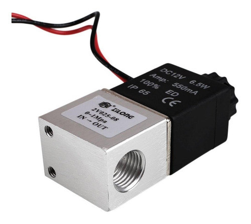 1/4  2 Vías Normalmente Cerrada Aluminio Neumático Eléctrico 0