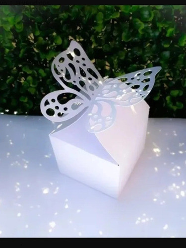 40 Cajas Souvenir Mariposa Calada 0