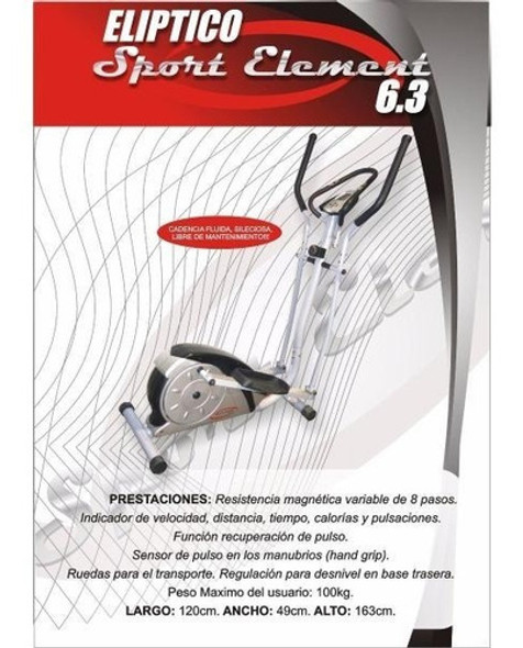 Caminador Eliptico Sport Element 6.30 0 Caminador Eliptico Sport Element 6.30 0