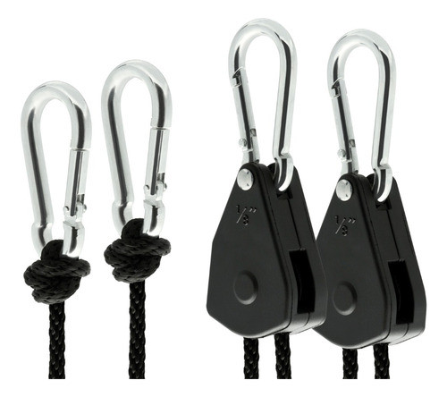 Kit Poleas 68 Kg Xl Reforzadas X 4 Unidades Cultivo Indoor 0