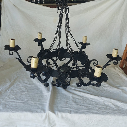 Araña De Hierro De 6 Luces 0