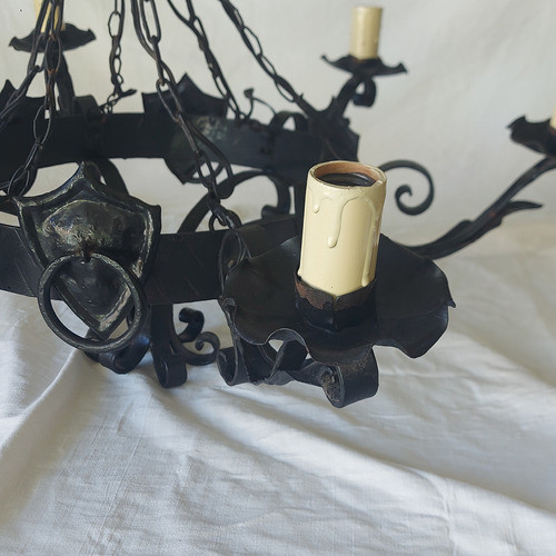 Araña De Hierro De 6 Luces 1