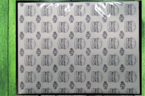 Papel Antigrasa  Diseño Hamburguesa Fast Food X 100h 30x40 0