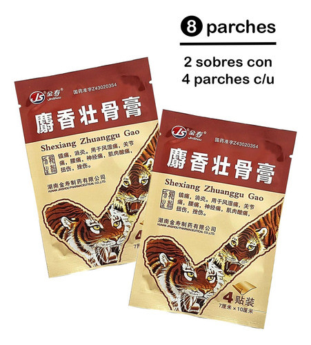 8 Parches Transdérmicos Para Dolor Muscular Articulaciones 1