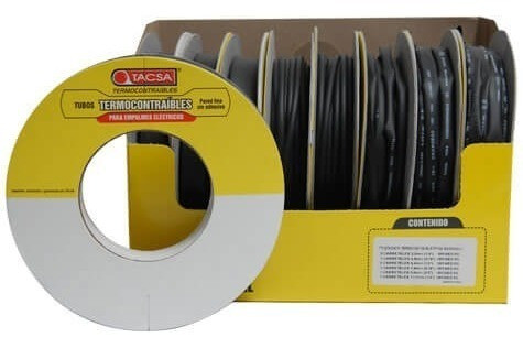 Tubo Termocontraible Tacsa 2,4mm (3/32 ) Bobina 10mts 1