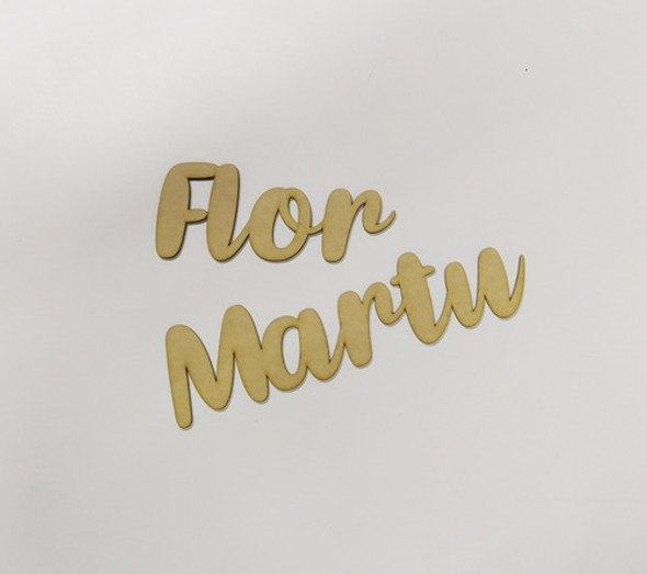 25 Nombre 5cm Fibrofacil Mdf Palabras Souvenirs Madera 0