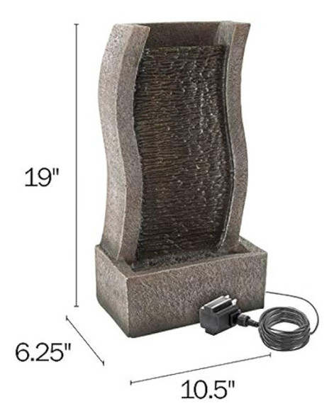 Pure Garden 50-lg1216 Fuente De Pared De Piedra, Cascada De 1