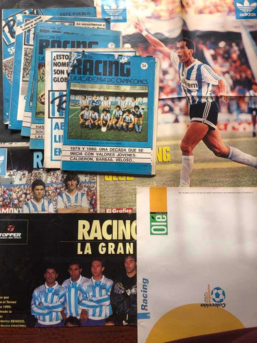 Racing Club 4 Afiches, 17 Laminas Y 5 Revistas Antigua 53743 0