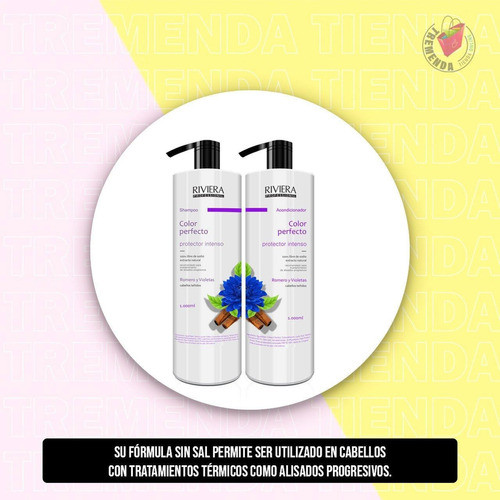 Shampoo + Acondicionador Cabellos Teñidos Riviera 1