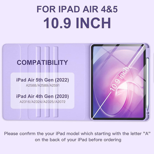 iPad Air 5ª Funda De 4ª Generación Con Teclado De 10,9 Pulga 1