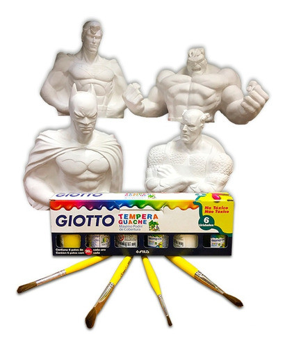 Kit Superhéroe + Temperas 0