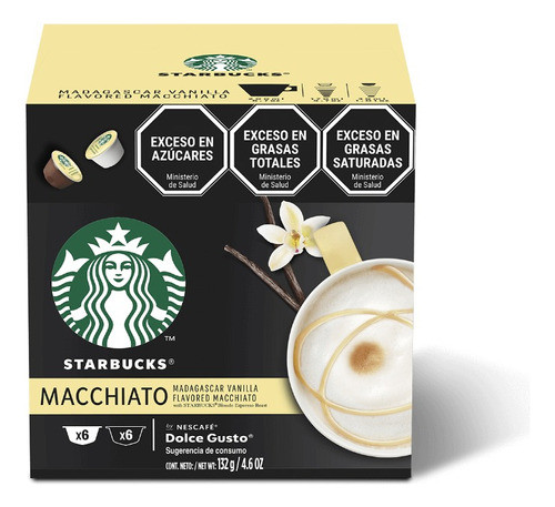 Cápsulas De Café Macchiato Starbucks X 16 Unid Dolce Gusto 0