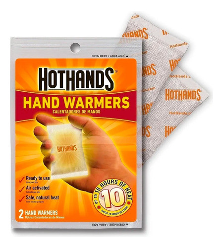 Hand Warmers Sobre Calienta Manos/guantes +10 Hs Made In Usa 1