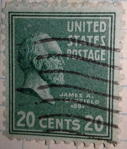 Sello United States Postage James Buchanan 15 Cent 1938 1
