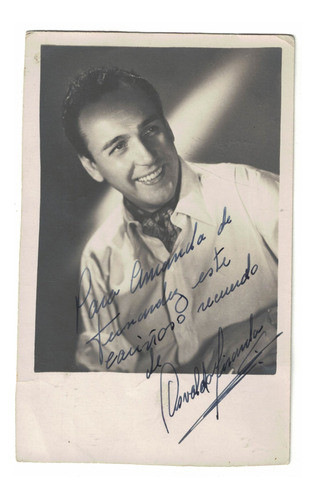 Antigua Foto Autografiada  Osvaldo Miranda 0