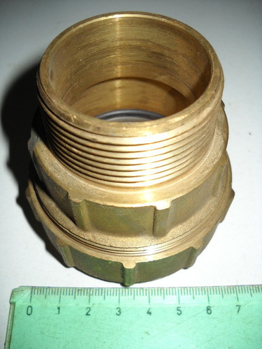 Transicion Conector Tubo Roscado Caño Polietileno 50 Bronce 1