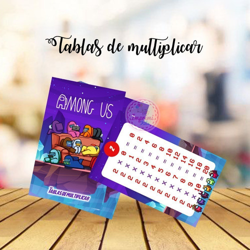 Kit Imprimible Tablas Multiplicar Varias Tematicas Editables 1