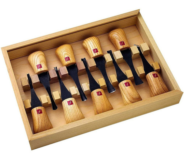 Set De 9 Gubias Para Tallar Madera. 0