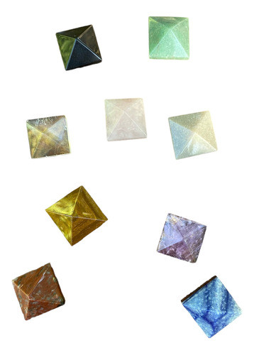 Cristal Pirâmides  Reiki Kit 10 Peças  2,5cm . 0
