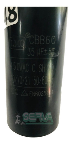 Capacitor Permanente 35uf Para Compresor De Aire 2 Hp 0