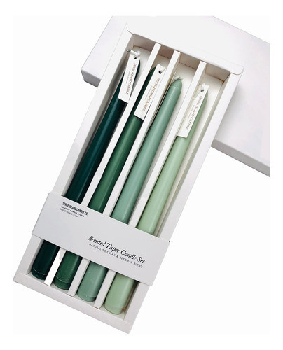 Taper Candles - Juego De 4 Velas De Colores De 10 Pulgadas, 0