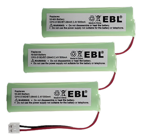 Teléfono De Casa De 500mah 3 Pcs 2.4v Batería Para Vtech 284 0