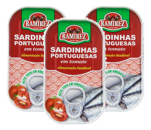 Sardinha Ramirez No Molho De Tomate  125g - Kit 3 Latas 0