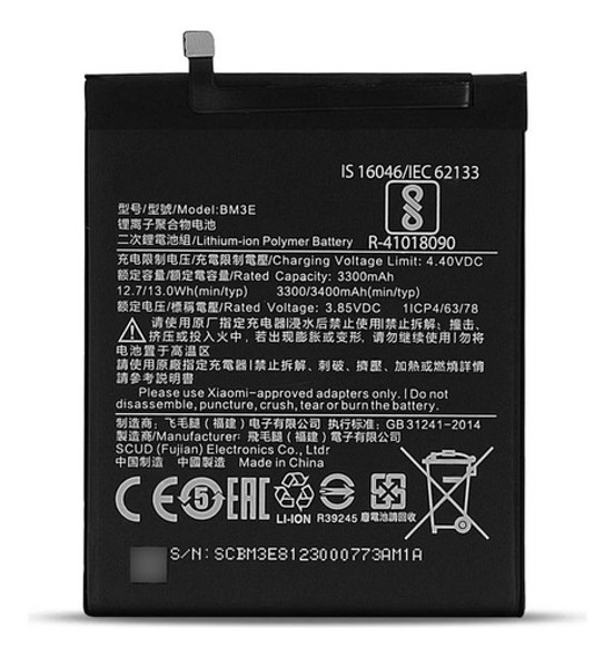 Bateria Bm3e Para Xiaomi Mi 8 Bm3e M1808d Con Garantia 0