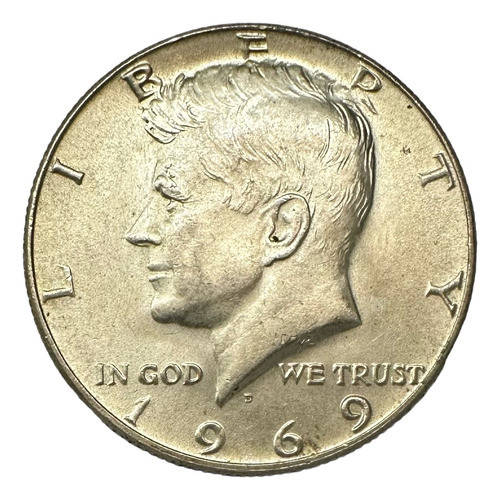 Estados Unidos - 50 Cents - Año - 1969 D - Kennedy Plata 0