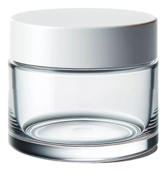 Frasco De Crema Vidrio Envase Tapa Rosca 50 Cc Pack X10 0