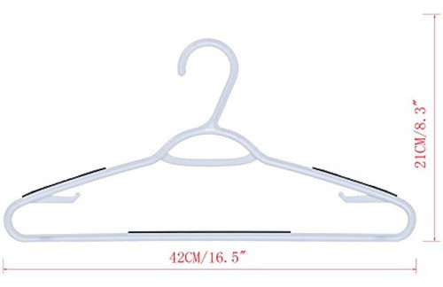 Azxecvcer Perchas De Plástico De 30 Piezas Con Almohadillas 1