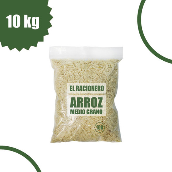 Arroz Medio Grano De Arroz 10 Kilos -excelente Calidad- 0