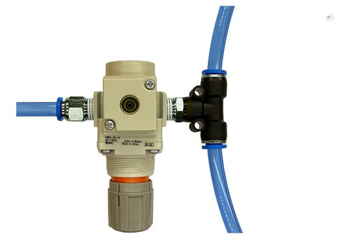 Conector Tee Neumático Rosca 1/4 - P/tubo 6mm X5u 1