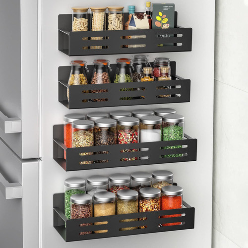 Organizador Magnetico De Estantes De Especias, 4 Unidades 0