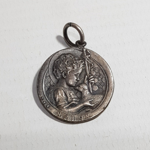 Antigua Medalla Bautismo Leloir 1905 7 De Agosto Mag 60125 0