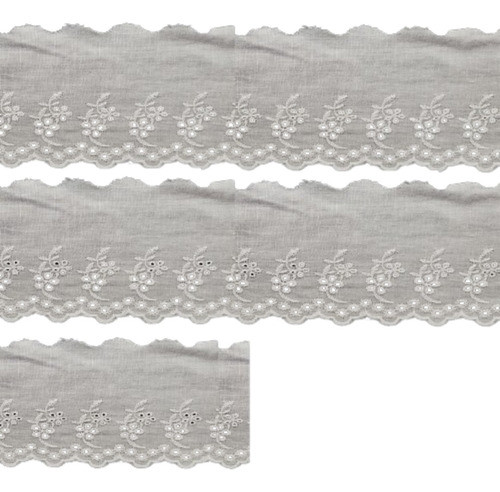 Bordado Inglês - 9cm X 13,7m - Branco 067 - Ro.152318 0
