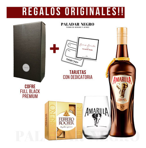 Regalo Amarula 750ml + Vaso + Ferrero Rocher Paladarnegro 1