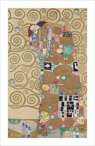 Lamina Fine Art El Abrazo Gustav Klimt 60x92 Cm Myc Arte 0