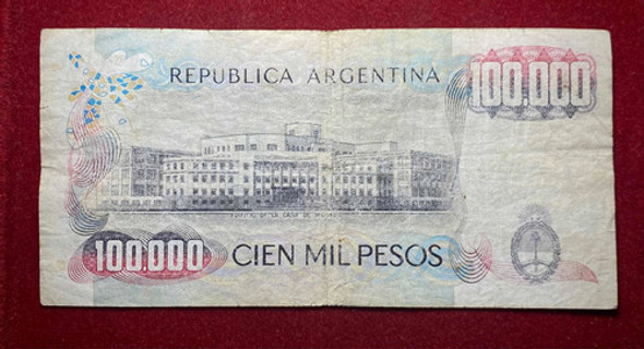 Billete 100000 Pesos Ley Serie A 1980 Bottero 2503 1