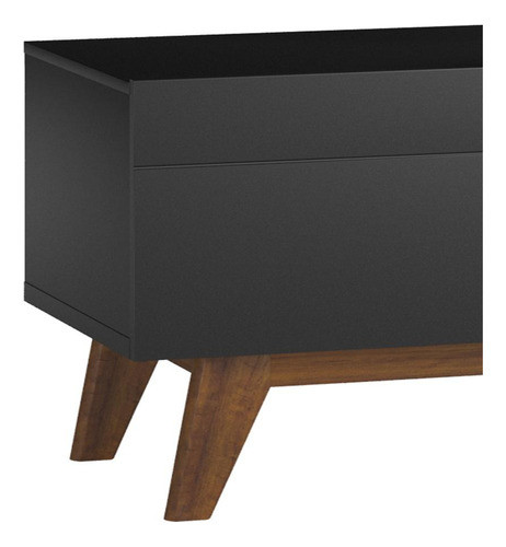 Rack Classic Imcal Com 2 Gavetas 1.8 Preto Fosco - 11847 1