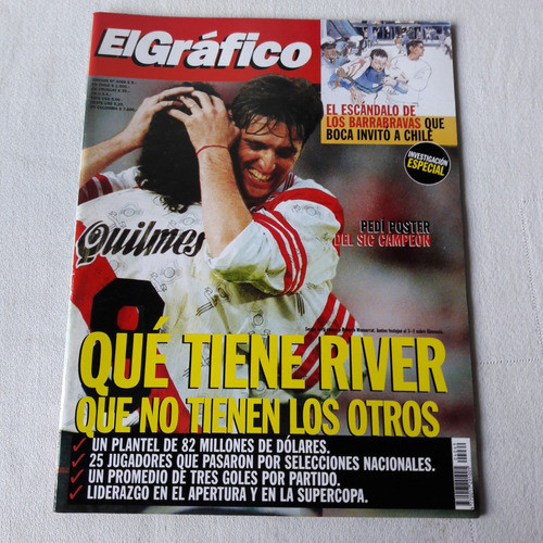 Revista Grafico Nº 4069 30/9/1997 River 3 Gimnasia 1 0