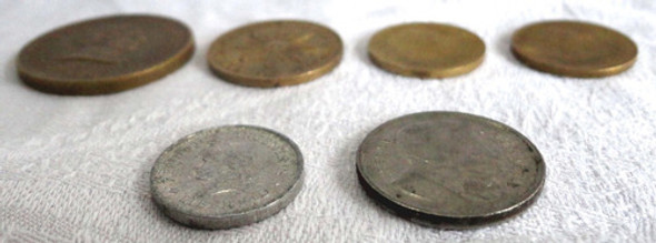 Lote De 6 Monedas Argentina Uruguay B4 1