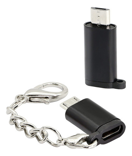 Gelrhonr Adaptador Micro Usb A Usb C Con Llavero, Micro Usb 0