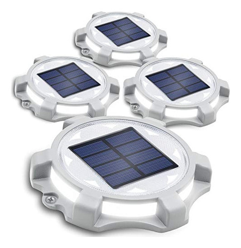 Siedinlar Solar Deck Lights Outdoor 2 Modos Led Dock Drivewa 0