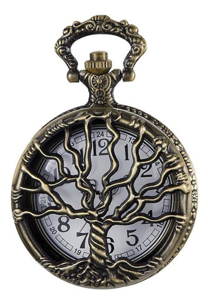 Reloj De Bolsillo Vintage En Bronce Para Hombre, 5 Cm 1