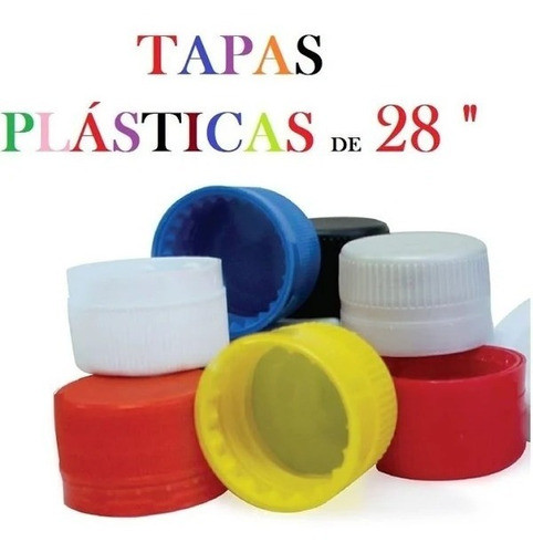 Tapas De Plastico Precinto De Colores X 200 Unidades 1