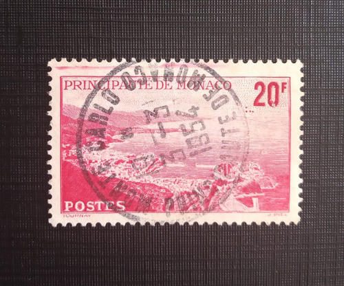 Selo Antigo Principado De Mônaco Monte Carlo 1954 U188 0