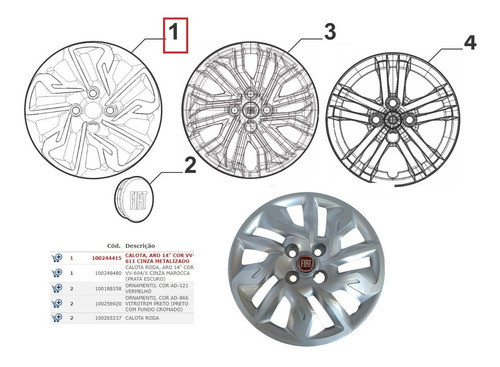 Calota Aro 14 Argo 2018  100244415 1