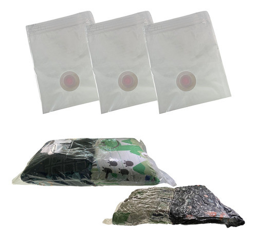 Kit 3 Organizador Saco Vácuo 60x80cm Guarda Roupa Cama Mala 0